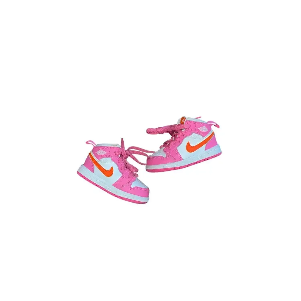 4C Air Jordan 1 Mid TD Pinksicle Orange